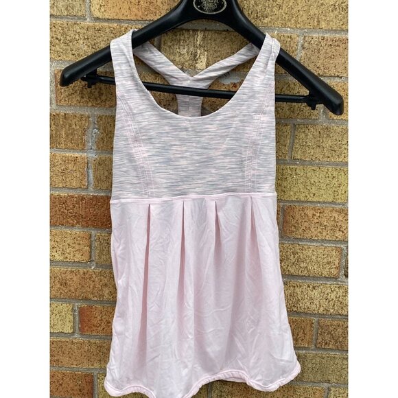 Lululemon On Track Tank Top Pink Dance Shirt Size 2 Athletic - Picture 3 of 5